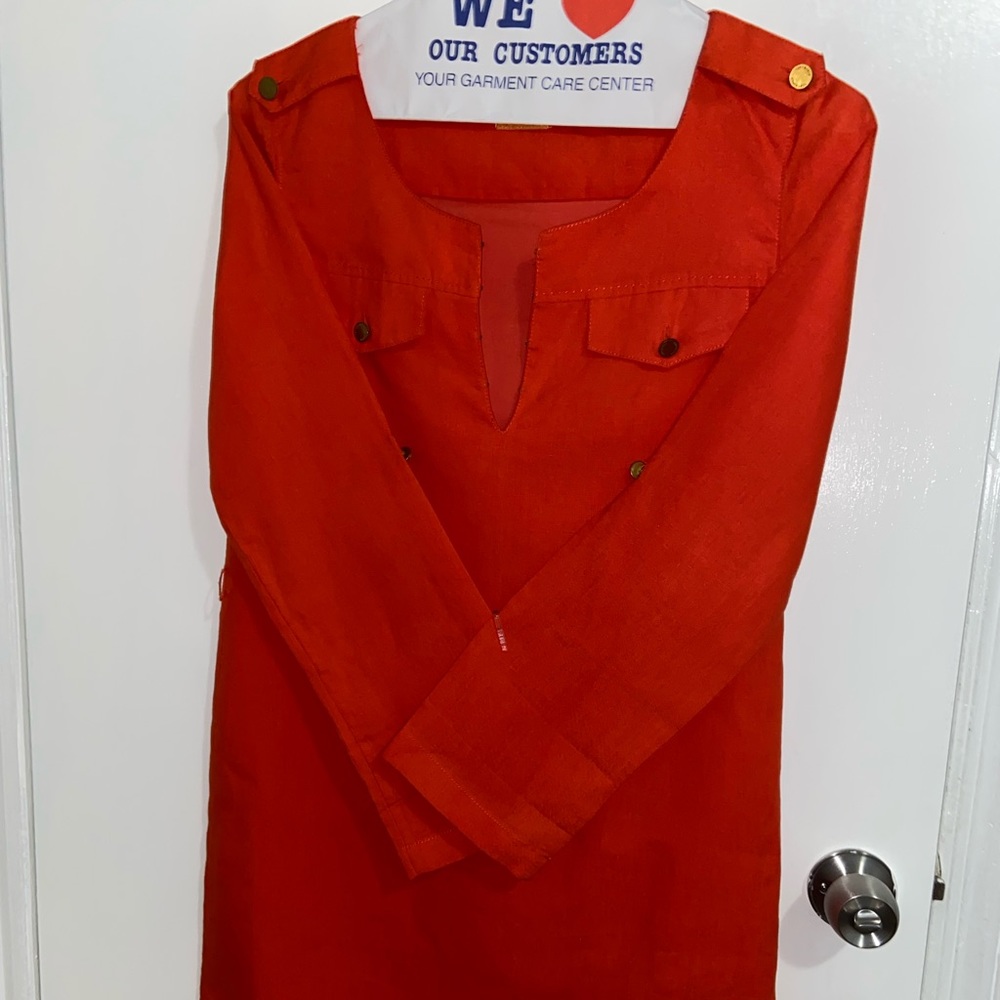 Tory Burch Linen Knee-Length Dress